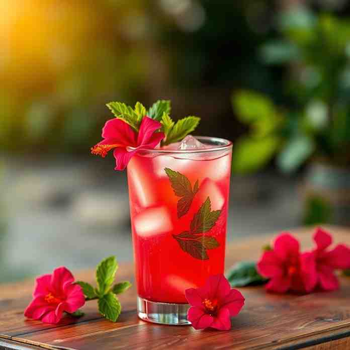 Hibiscus Agua Fresca - Tropical Jamaican Drink